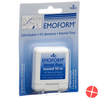 Emoform tooth thread waxed 50m