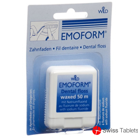 Emoform tooth thread waxed 50m buy online