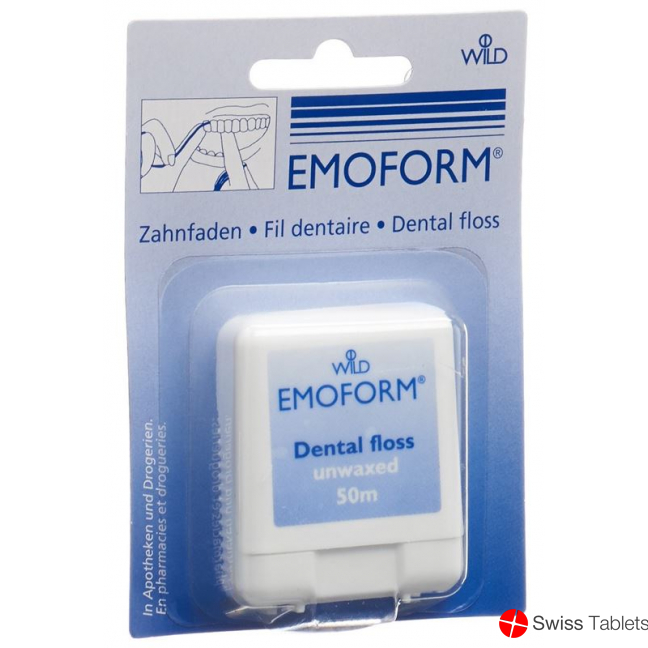 Emoform tooth thread Unwaxed 50m buy online
