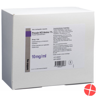Procain HCl 1% Amino 50mg/5ml 100 Ampullen 5ml