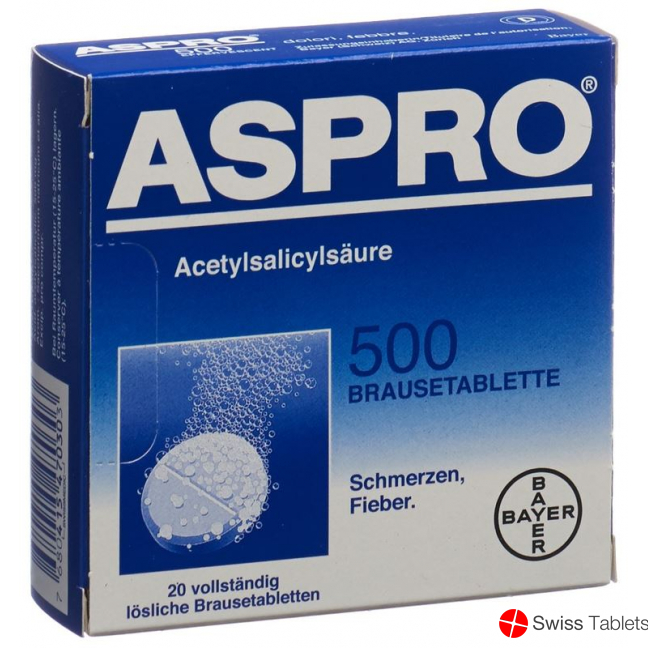 Aspro 500mg 20 Brausetabletten buy online