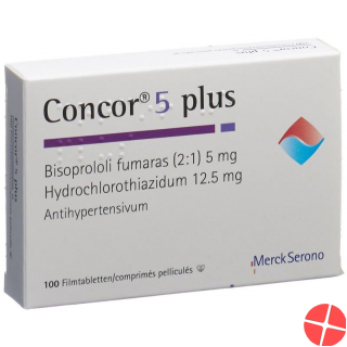 Concor 5 Plus Lacktabletten 5/12.5mg 100 Stück