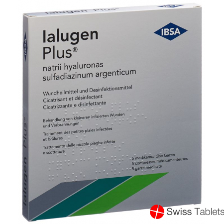 Ialugen Plus Medizinalgaze 10x10cm 5 Stück buy online