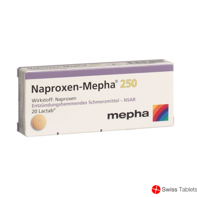 Naproxen Mepha Lactabs 250mg 20 Stück buy online