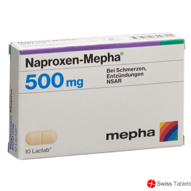 Naproxen Mepha 500 Lacktab 500mg 10 Stück buy online