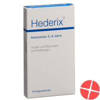 Hederix Kleinkinder Zäpfchen 10 Stück
