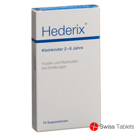 Hederix Kleinkinder Zäpfchen 10 Stück buy online