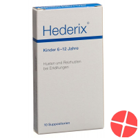 Hederix Kinder Zäpfchen 10 Stück