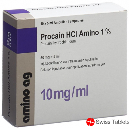 Procain HCl 1% Amino 50mg/5ml 10 Ampullen 5ml buy online