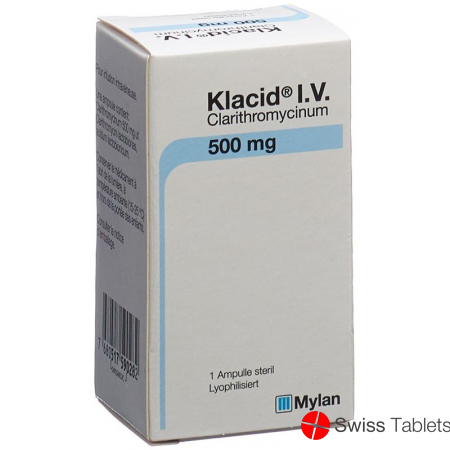Klacid Trockensubstanz 500mg i.v. Ampullen buy online