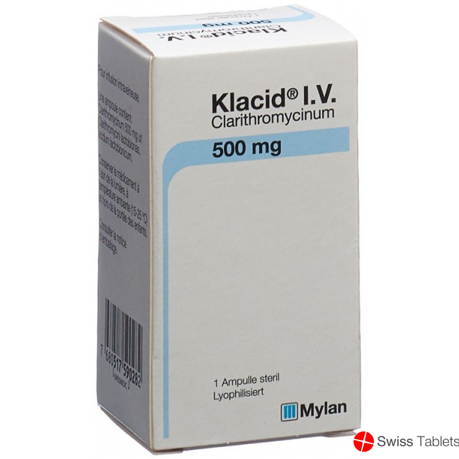 Klacid Trockensubstanz 500mg i.v. Ampullen buy online