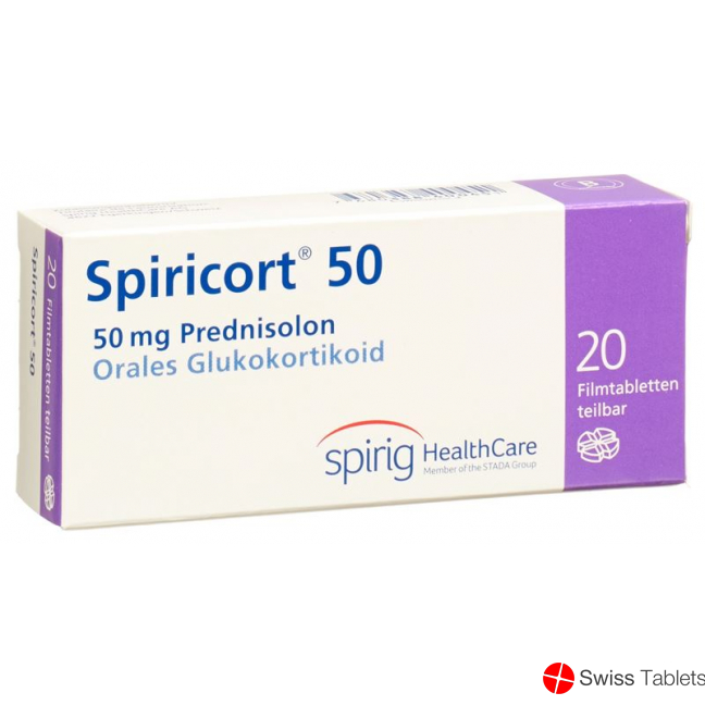 Spiricort 50 Filmtabletten 50mg 20 Stück buy online