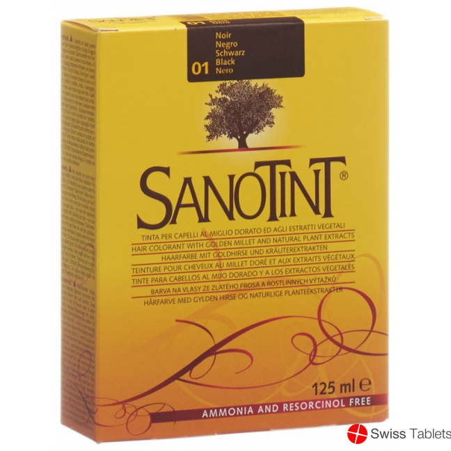 Sanotint Hair color 01 black buy online