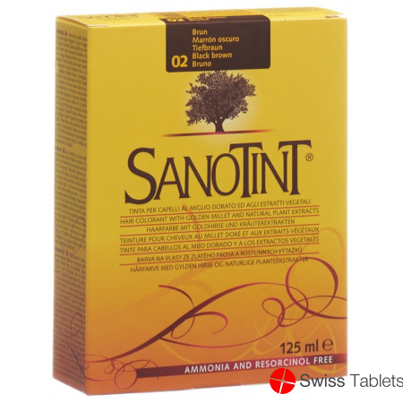 Sanotint Hair colour 02 deep brown buy online