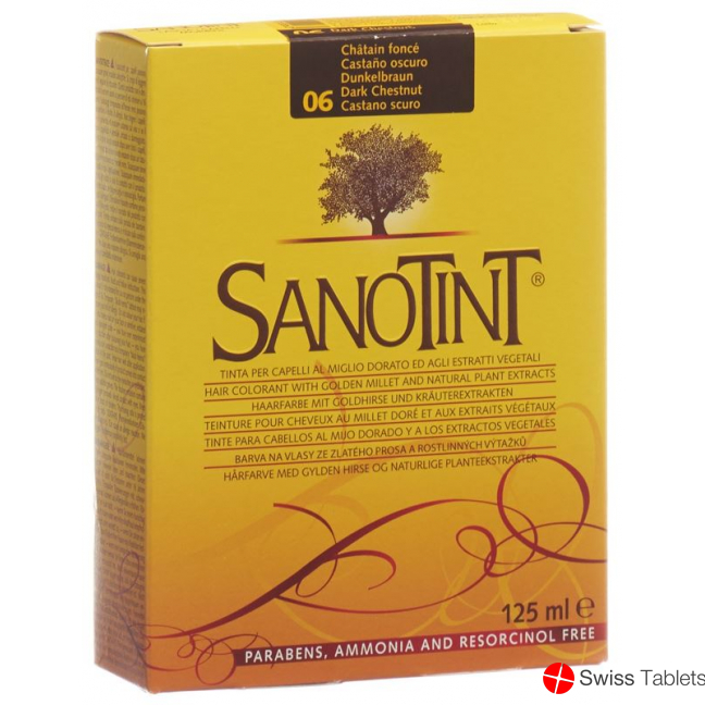 Sanotint Hair colour 06 dark brown buy online