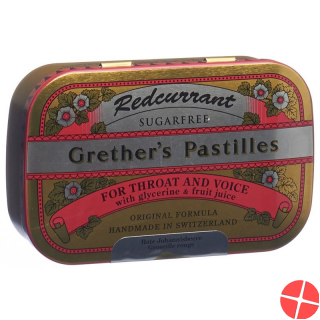 Grether’s Pastilles Redcurrant Zuckerfrei Dose 110g