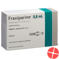 Fraxiparine 0.8ml Injektionslösung 10 Fertigspritzen 0.8ml