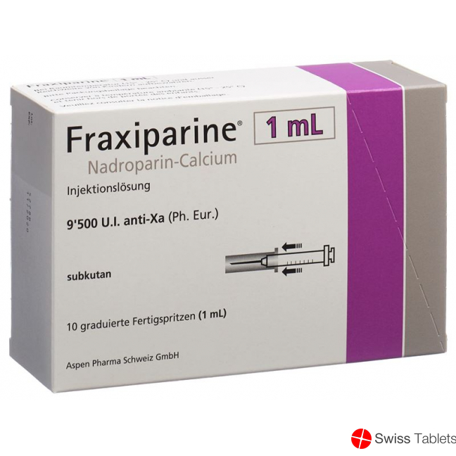 Fraxiparine 1ml Injektionslösung 10 Fertigspritzen 1ml buy online