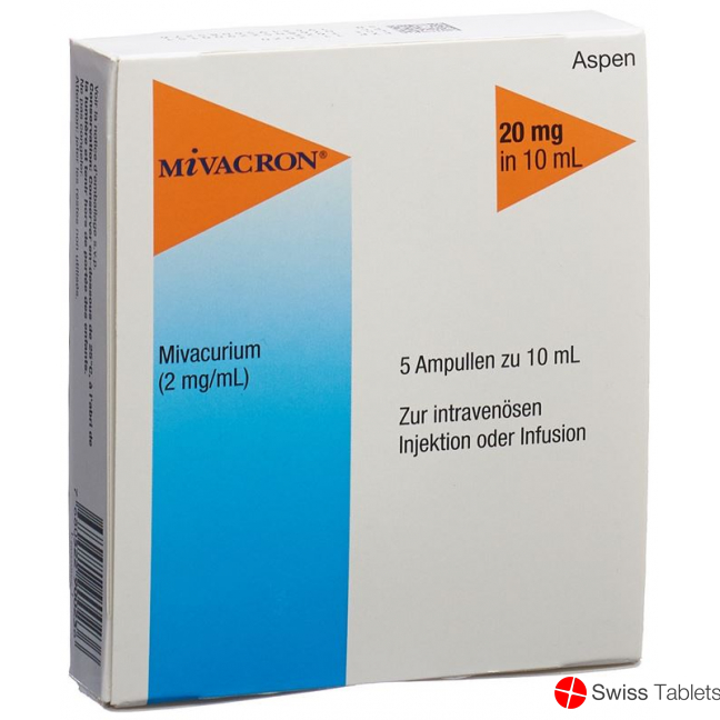 Mivacron Injektionslösung 20mg/10ml 5 Ampullen 10ml buy online