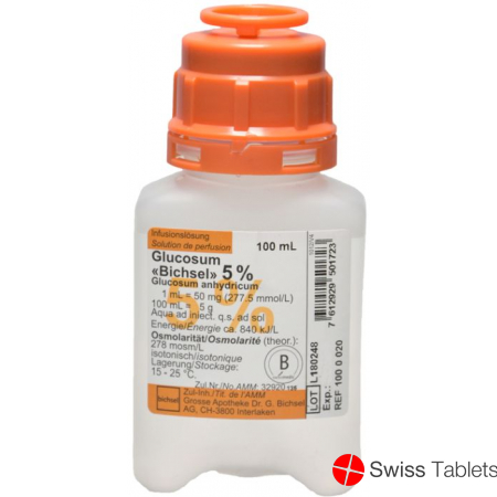 Gluc Bichsel Infusionslösung 5% O B Plastikflasche 100ml buy online