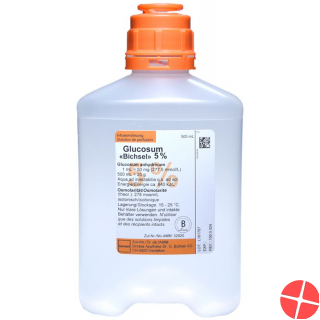 Gluc Bichsel Infusionslösung 5% O B Plastikflasche 500ml