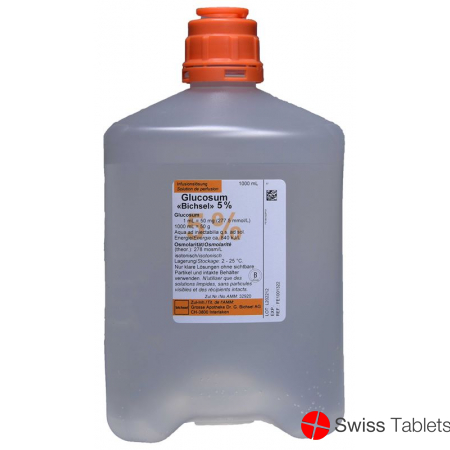 Gluc Bichsel Infusionslösung 5% O B Plastikflasche 1000ml buy online