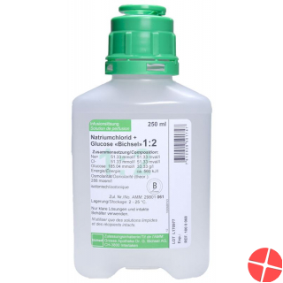 NaCl Gluc 1:2 Bichsel O Best Plastikflasche 250ml