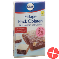 Küchle Eckige Back Oblaten Viereckig 122x202mm 10 Stück