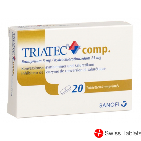 Triatec Comp Tabletten 5mg 5/25 20 Stück buy online