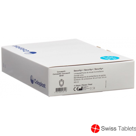 Conveen Security Plus Beinbeutel Unsteril 500ml 50cm 10 Stück buy online