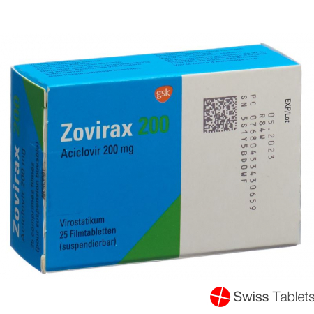 Zovirax Filmtabletten 200mg 25 Stück buy online