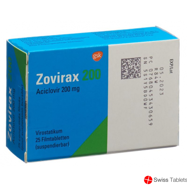 Zovirax Filmtabletten 200mg 25 Stück buy online