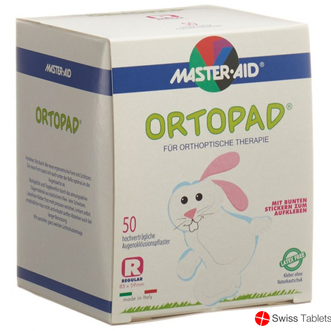 Ortopad Occlusionspflaster Regu Weiss Ab 4j 50 Stück buy online