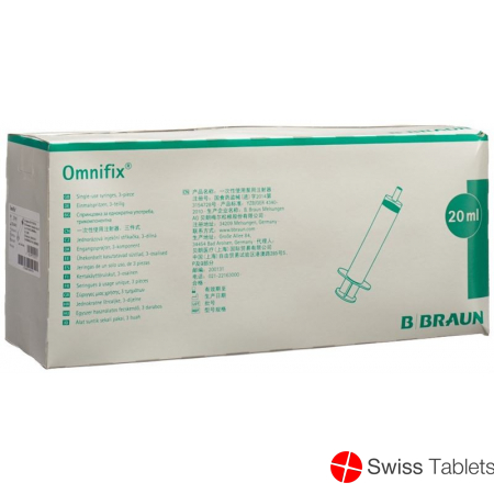 Omnifix Spritze Luer-Lock 20ml 100 Stück buy online