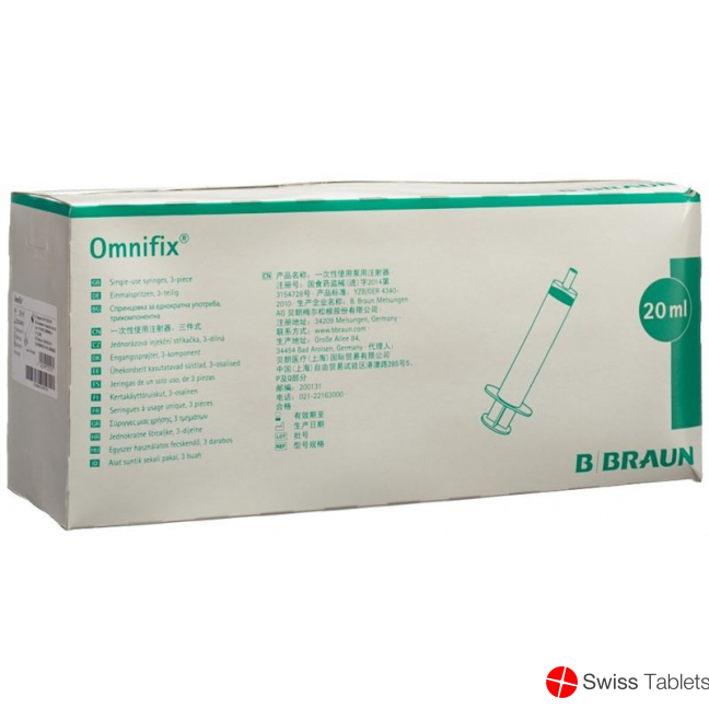 Omnifix Spritze Luer-Lock 20ml 100 Stück buy online