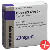 Procain HCl 2% Amino 40mg/2ml 10 Ampullen 2ml