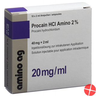 Procain HCl 2% Amino 40mg/2ml 10 Ampullen 2ml