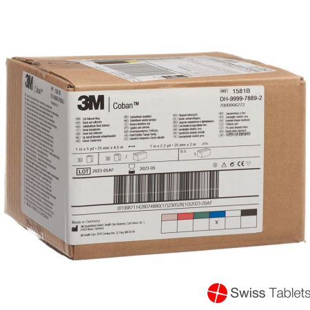 3M Coban Elastische Binde Blau 2.6cmx4.57m 30 Stück buy online