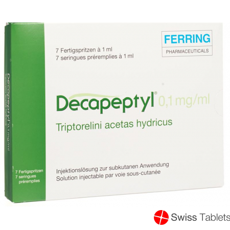 Decapeptyl Injektionslösung 0.1mg Fertigspritzen 7 Stück buy online