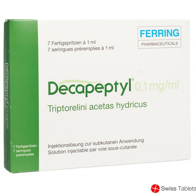 Decapeptyl Injektionslösung 0.1mg Fertigspritzen 7 Stück buy online