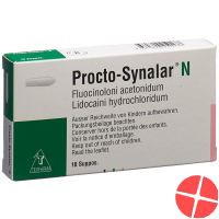 Procto Synalar N 10 suppositories