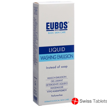 Eubos Seife Liquid Unparfümiert Blau Dosierspender 400ml buy online