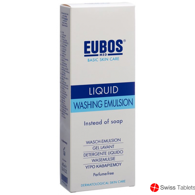 Eubos Seife Liquid Unparfümiert Blau Dosierspender 400ml buy online