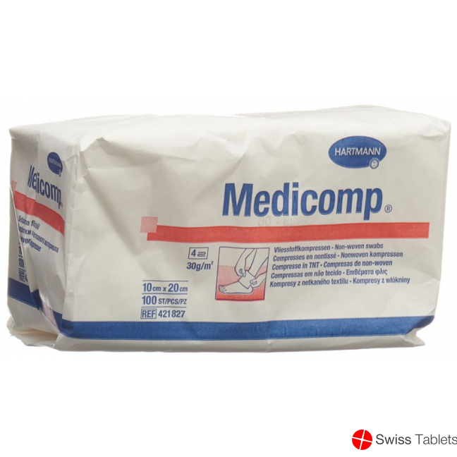 Medicomp Vlieskompressen 10x20cm Nicht Steril 100 Stück buy online
