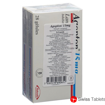 Agopton Kapseln 15mg 56 Stück buy online