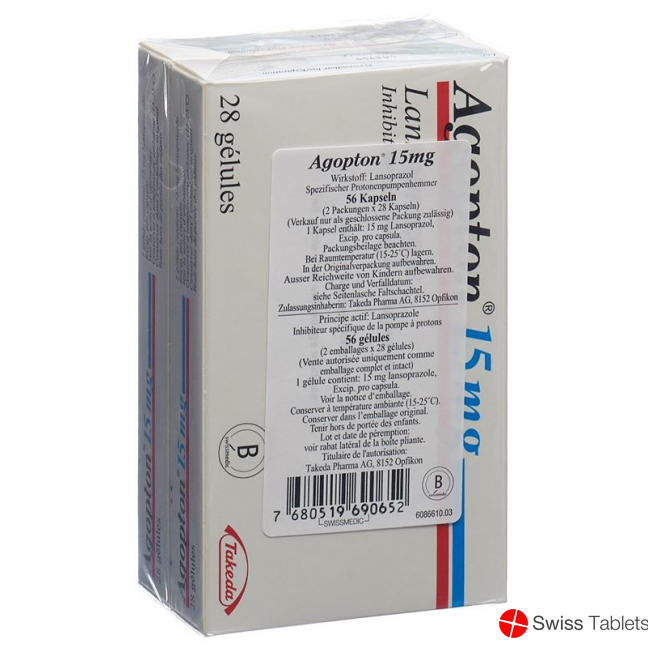 Agopton Kapseln 15mg 56 Stück buy online