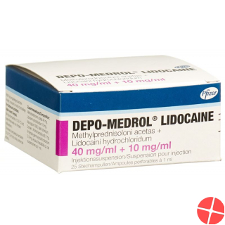 Depo Medrol Lidocaine 40mg/ml 25 Durchstechflaschen 1ml