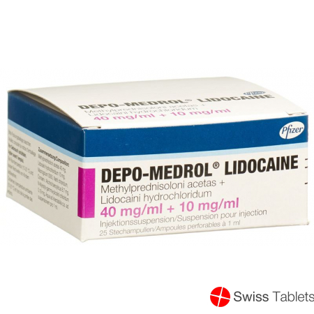 Depo Medrol Lidocaine 40mg/ml 25 Durchstechflaschen 1ml buy online