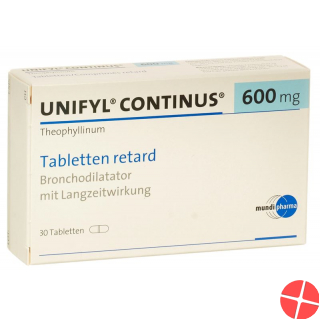 Unifyl Continus Retard Tabletten 600mg 30 Stück Unifyl Continus Retard Tabletten 600mg 30 Stück