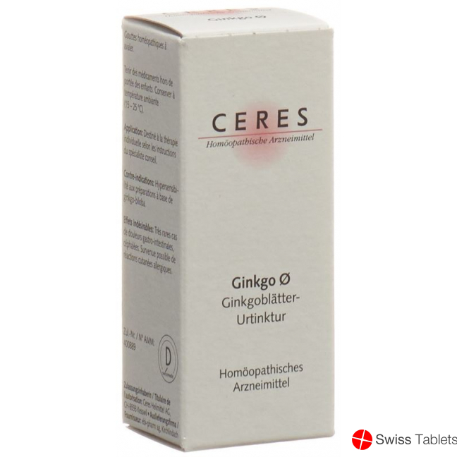 Ceres Ginkgo Urtinktur 20ml buy online
